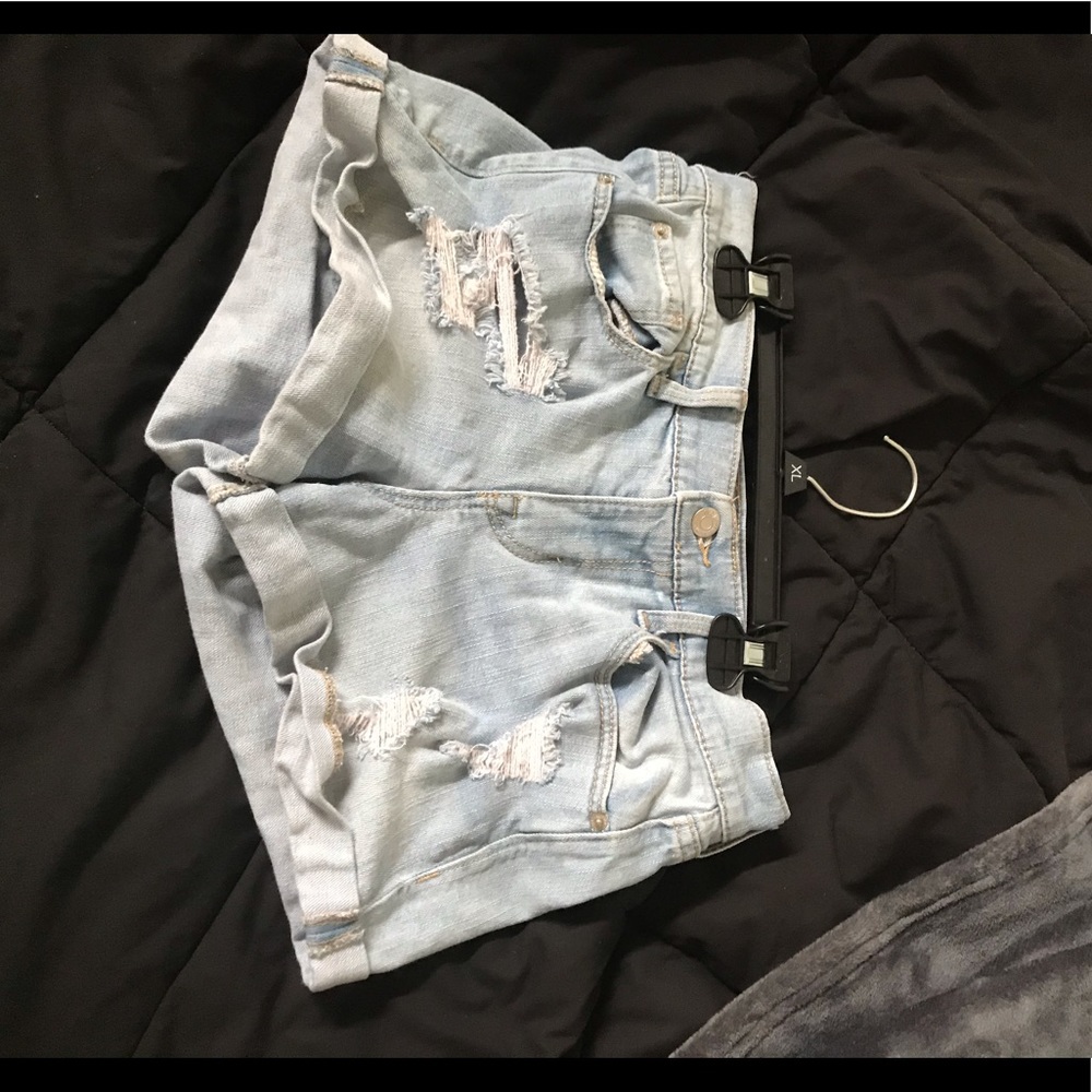 denim shorts